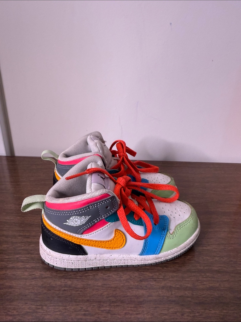 Nike Toddler Air Jordan 1 Mid ALT SE White Dark Shadow Hyper Pink Taxi